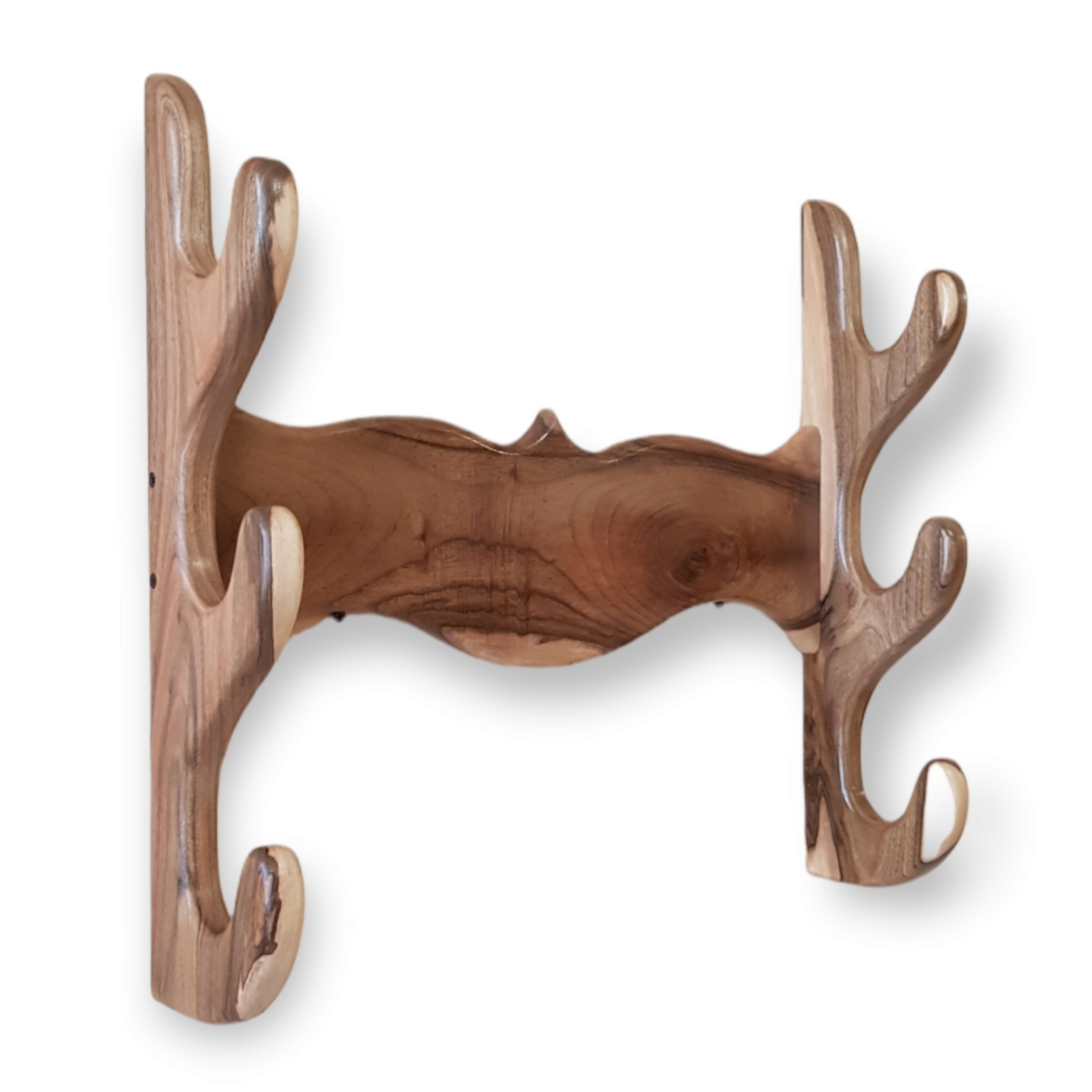 Wooden Wall stand for Swords, Ax, Rifle - Natural Wood Walnut - 3 Layers