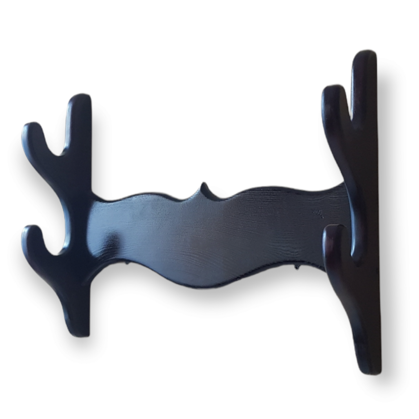 Wooden Wall stand for Swords, Ax, Rifle - Natural Wood Ash Brown - 2 Layers
