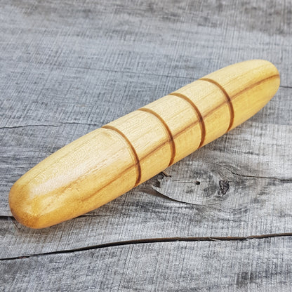 Дерев'яна масажна тренувальна паличка yawara з овальними кінцями - Robinia Wood