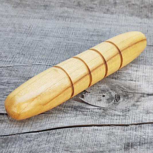 Wooden massage training stick yawara with oval ends - Robinia Wood