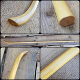 Wooden Naginata 214 cm (84") - Robinia wood (White Acacia)