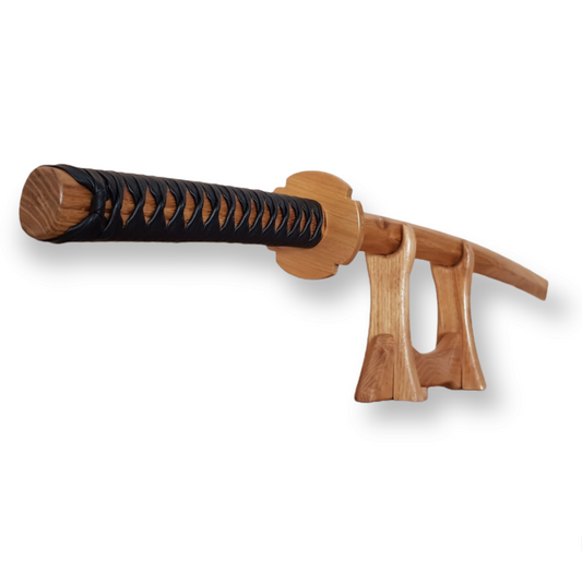 Wooden bokken Japanese sword Bokuto 102 cm (40.1") with tsuba and tsukamaki for Aikido and Kendo - European Ash