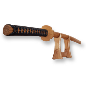 Дерев'яний японський меч боккен Бокуто 102 см (40,1") з цуба і цукамакі для айкідо і кендо - Європейський ясен
