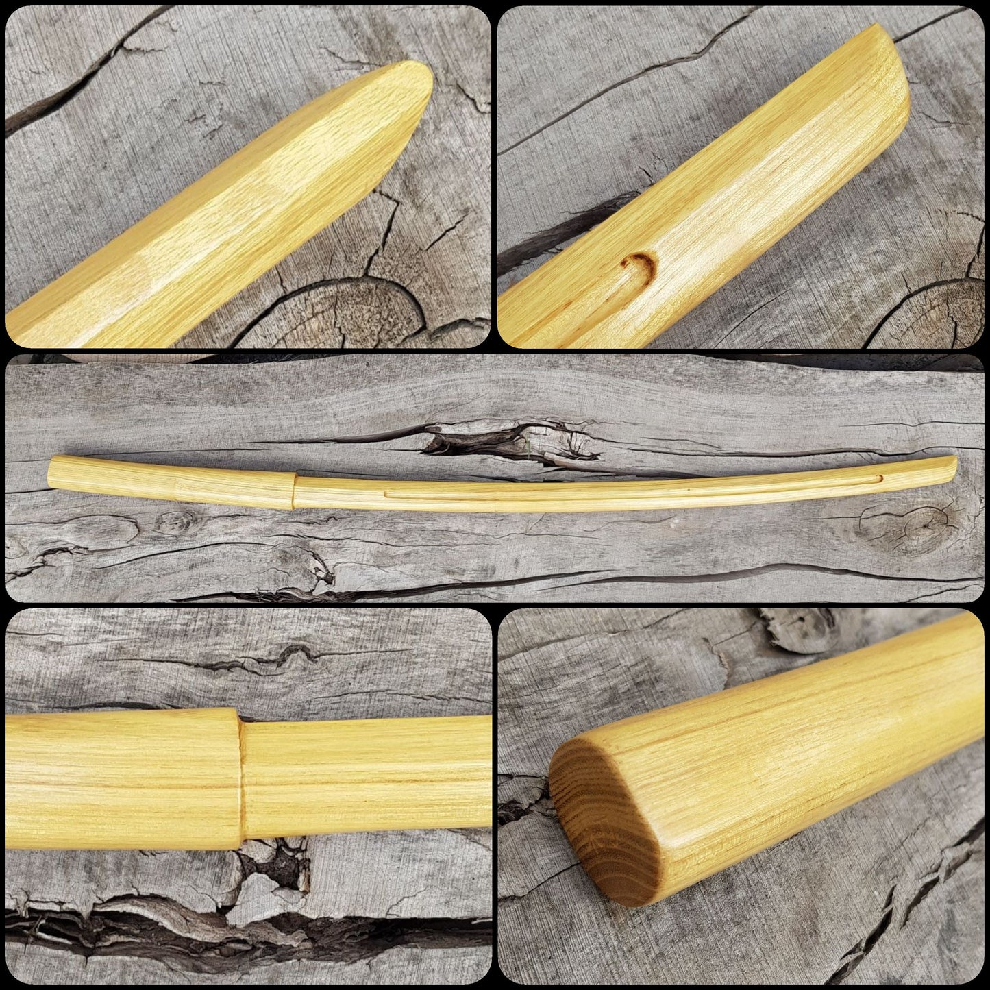 Japanese Bokken Daito 102 (40.1") with groove - Aikido, Kendo - Robinia Wood