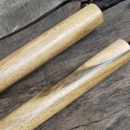 Short pair sticks Arnis Kali Eskrima Wing Chun Silat - Natural Wood Walnut