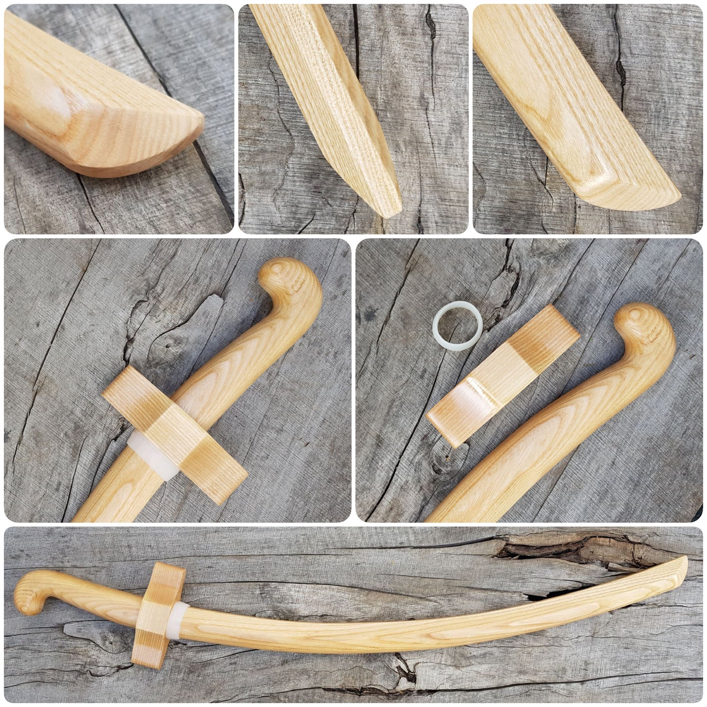 Wooden saber with a guard 80 cm - European Ash
