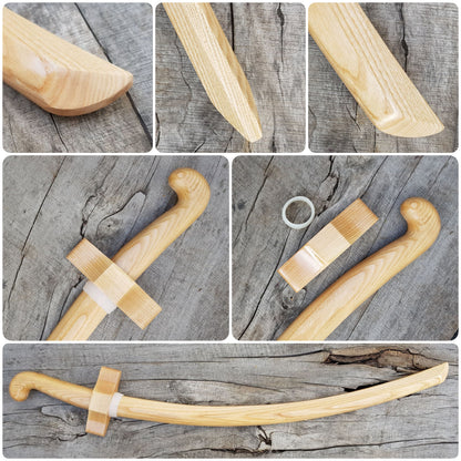 Wooden saber with a guard 80 cm - European Ash