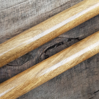 Short pair sticks Arnis Kali Eskrima Wing Chun Silat - Natural Wood Walnut