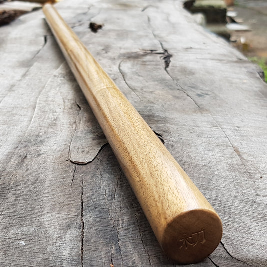 Hanbo stick jodo aikido kobudo 100 cm (39.3") - Walnut