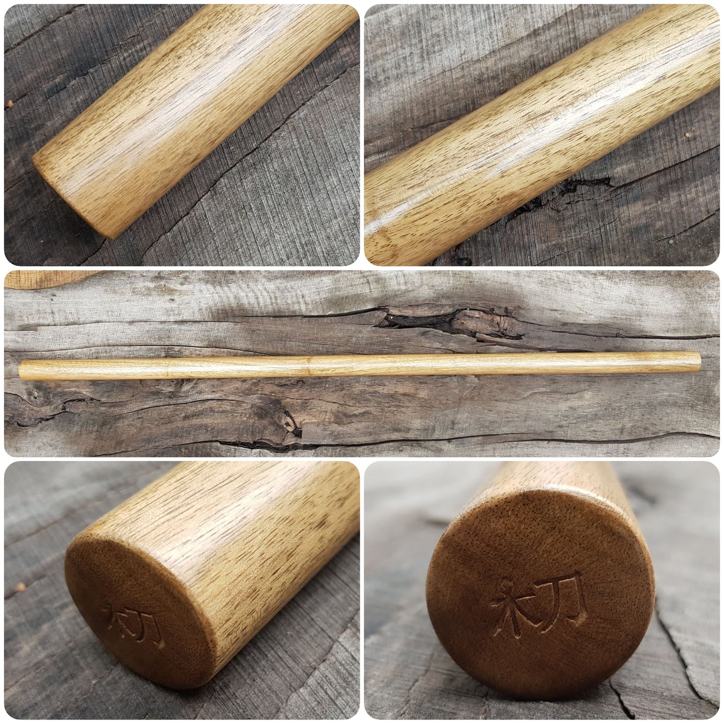 Hanbo stick jodo aikido kobudo 100 cm (39.3") - Walnut