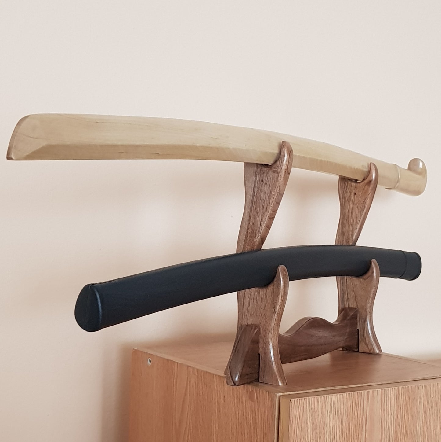 Wooden caucasian checker 93 cm (36.6") with plastic saya - Hornbeam wood