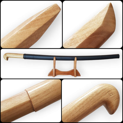 Wooden caucasian checker 93 cm (36.6") with plastic saya - Robinia wood