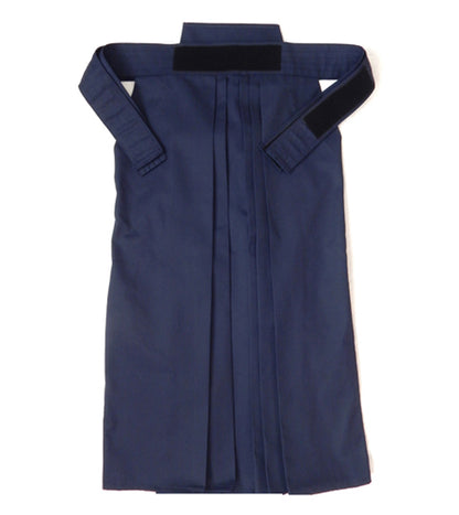 Japanese Hakama with Hook and Loop Fastener - Budo - Aikido - Kendo (Navy blue)