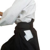 Japanese Hakama Bokuto Classic for Aikido Kendo Jiu Jiutsu (Black)