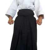 Japanese Hakama Bokuto Deluxe Black for Aikido Kendo Iaido