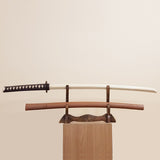 Дерев'яний боккен дайто з коричневою пластиковою цубою, пластиковою саєю та цукамакі - японський меч 102 см (40,1 дюйма) для айкідо та айдо - ясень