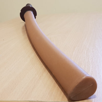 Wooden bokken daito with brown plastic tsuba, plastic saya and tsukamaki - Japanese sword 102 cm (40.1") for Aikido and Iaido - Ash