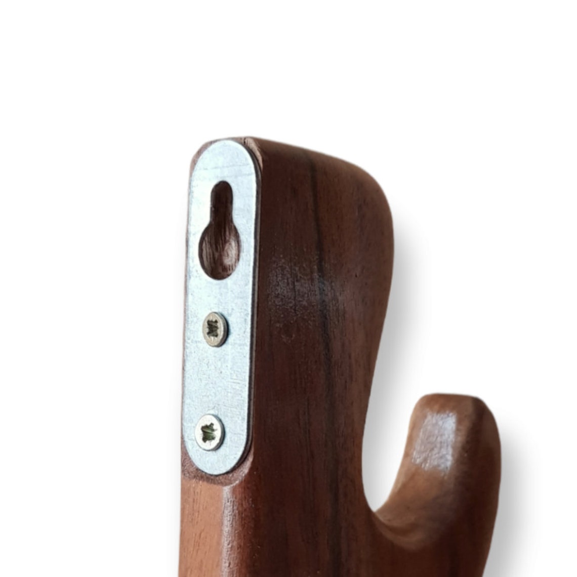 Wooden Wall stand for Swords, Ax, Rifle - Natural Wood Walnut - 1 Layer