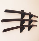Wooden Wall Mounted Sword Katana Bokken Holder - 3 Layers - Ash Wood