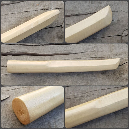 Wooden knife tanto - European Hornbeam