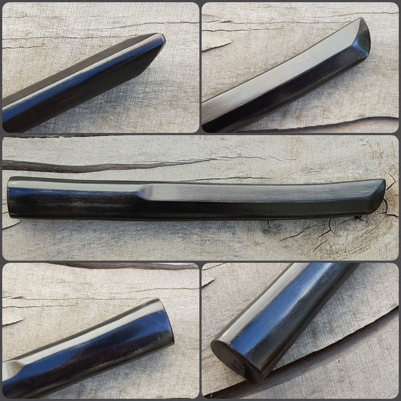 Wooden knife tanto - European Hornbeam
