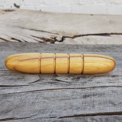 Дерев'яна масажна тренувальна паличка yawara з овальними кінцями - Robinia Wood