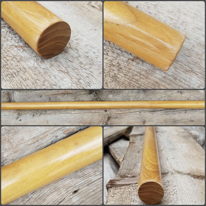 Wooden Bo long pole stick 182 cm (71,7")/Diameter 30 mm(1.18") - Robinia (White acacia)