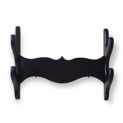Wooden Wall stand for Swords, Ax, Rifle - Natural Wood Ash Brown - 2 Layers