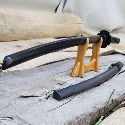 Wooden bokken Daito Deluxe with tsuba, plastic saya for Iaido - Robinia Wood