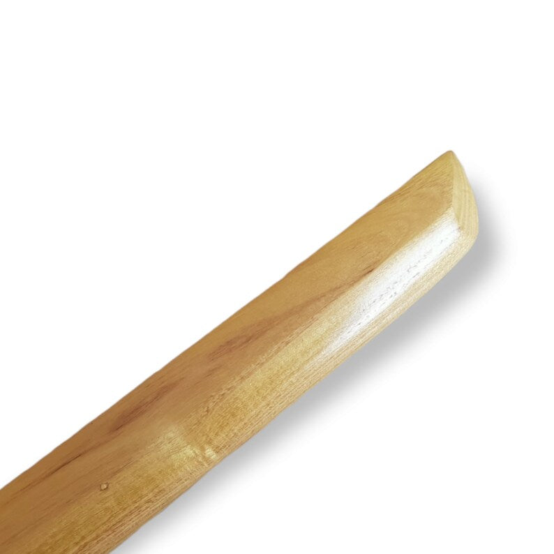 Wakizashi Japanese Small Wooden Sword with tsuba and tsukamaki 68 cm (27") - European Ash