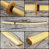 Japanese Bokken Daito 102 (40.1") with groove and tsuba - Aikido,Kendo - Robinia wood