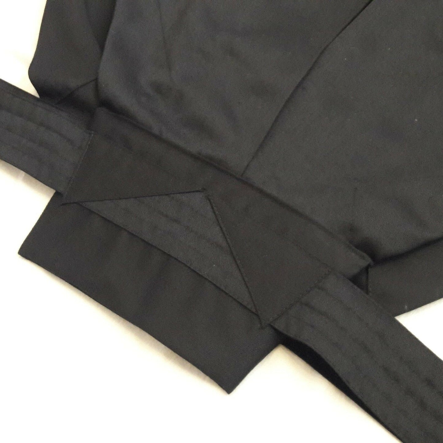 Japanese Hakama with Hook and Loop Fastener - Budo - Aikido - Kendo (Black)