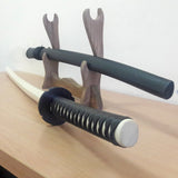 Wooden daito bokken with tsuba, plastic saya and tsukamaki - Japanese sword 102 cm (40.1") for Iaido - European Hornbeam