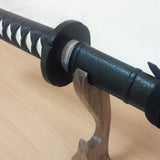 Wooden daito bokken with tsuba, plastic saya and tsukamaki - Japanese sword 102 cm (40.1") for Iaido - European Hornbeam