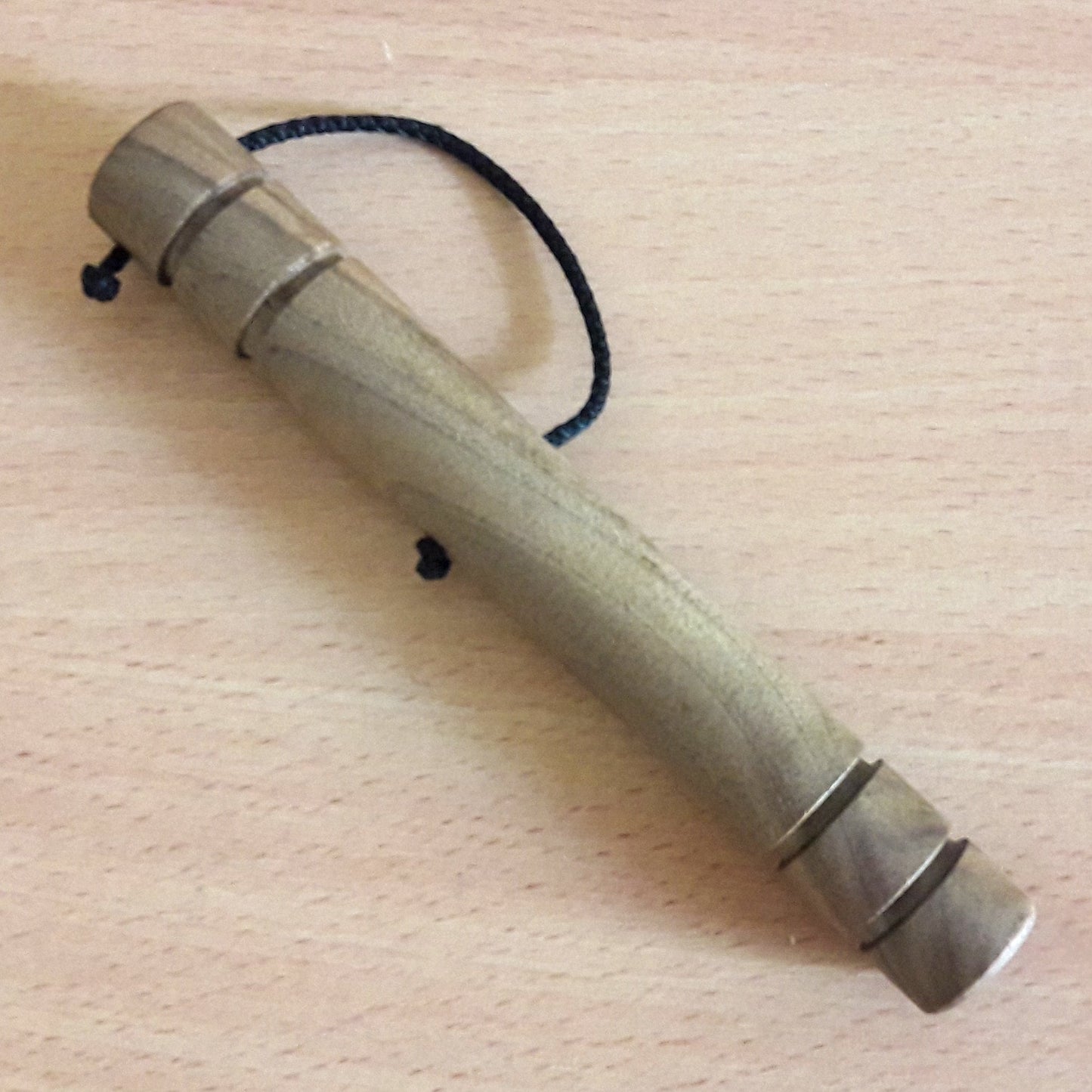 Wooden massage training stick yawara with blunt ends - Walnut