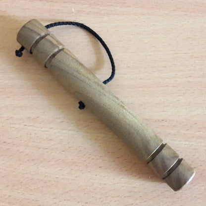 Wooden massage training stick yawara with blunt ends - Walnut