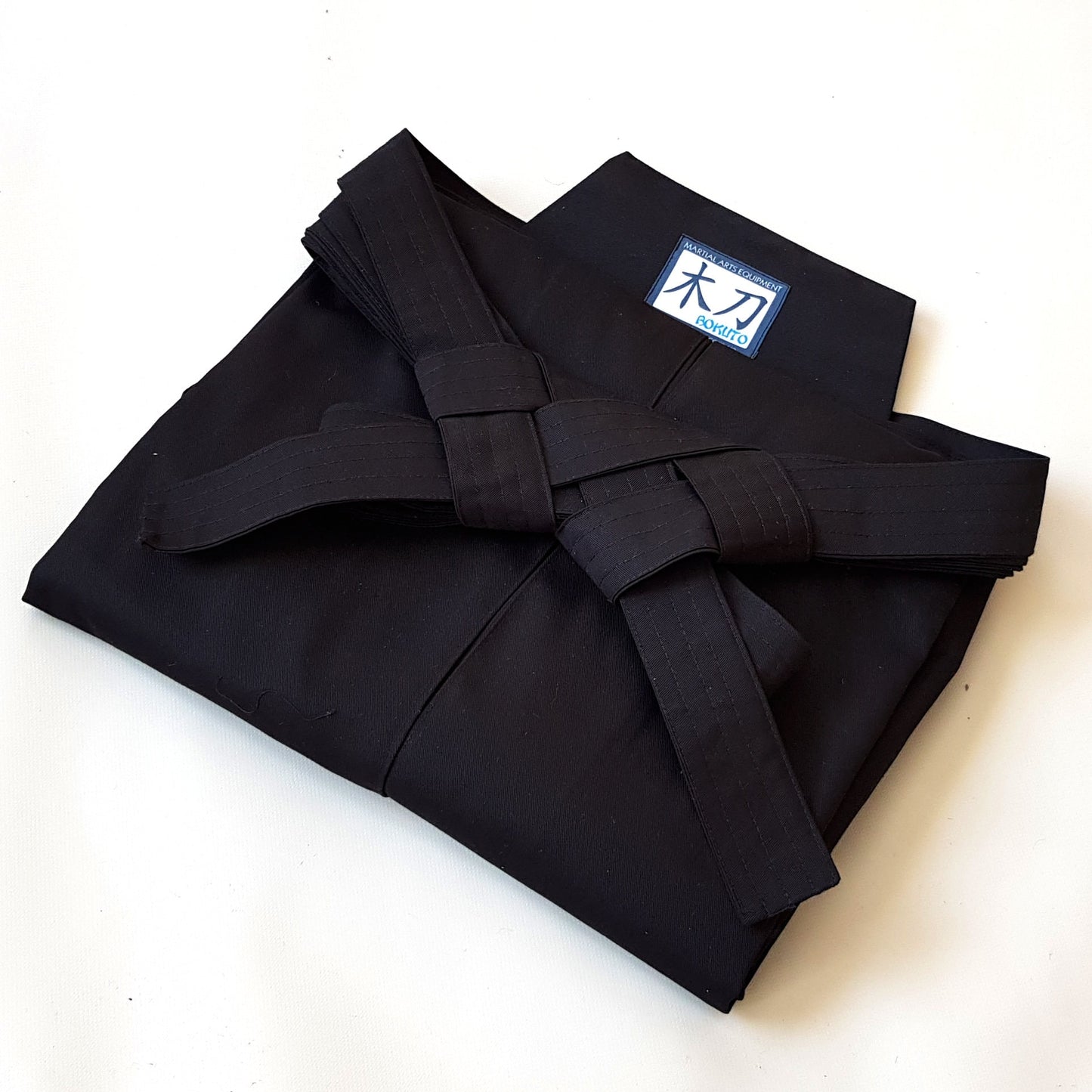Traditional black hakama pants for Kendo, Aikido, and Iaido martial arts