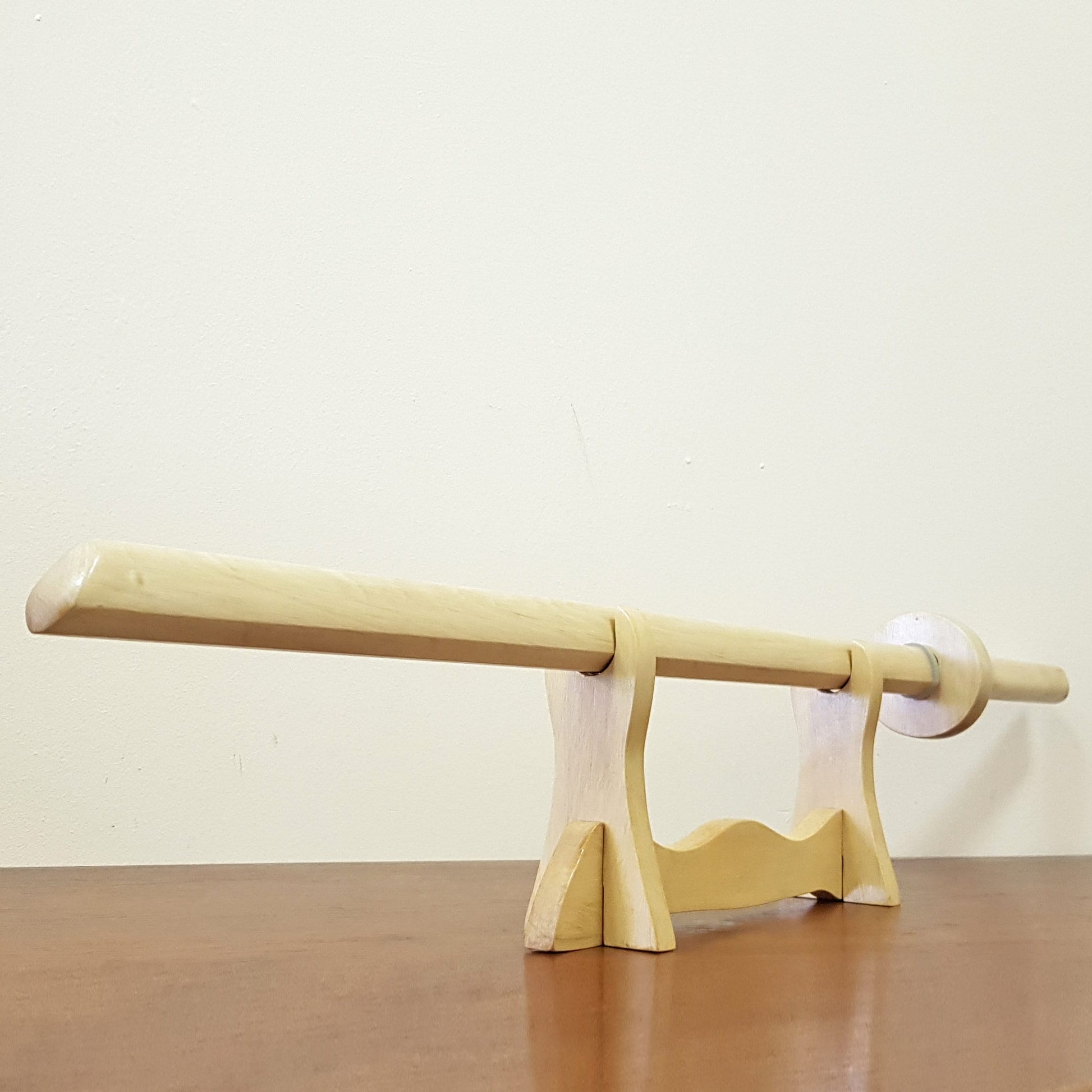Wooden bokken - Japanese sword - Kashima Shin Ryu with tsuba - European Hornbeam