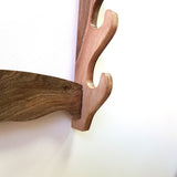 Дерев'яний настінний тримач для меча Katana Bokken - тримач для дисплея зброї з натурального дерева - 5 шарів