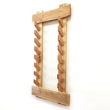The Wall Stand for Weapons Japanese Style - Sword, Bokken, Staff - 8 Layer - Natural Wood (Ash)