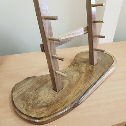 The Floor Stand for Knives - 10 Layer - Natural Wood (Walnut)
