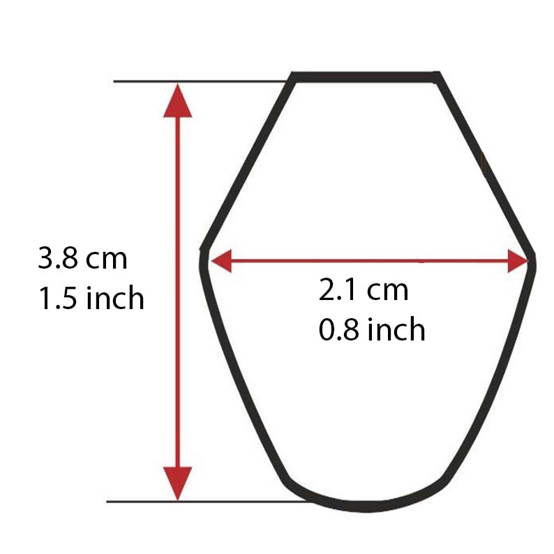Plastic saya for shoto wooden kodachi L43cm(16.9") x W2.19cm(0.8") x H3.8cm(1.5")